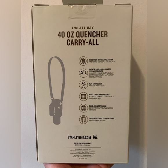 Stanley TIGERLILY PLUM - 40 OZ. QUENCHER CARRY-ALL - Picture 5 of 5